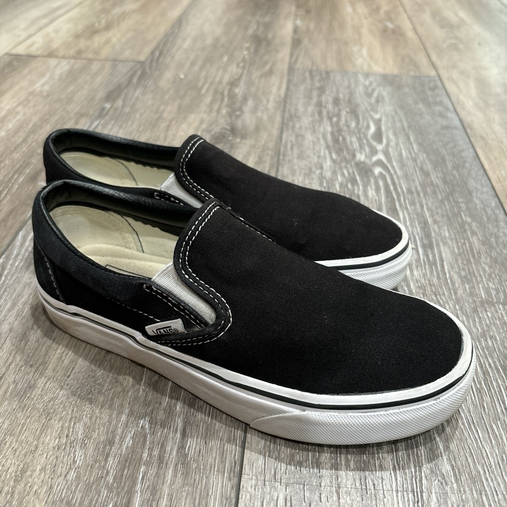 Black slip on vans